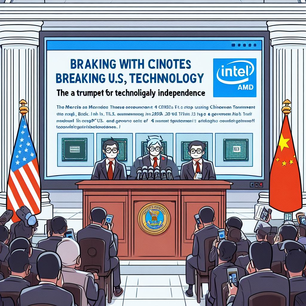 중국, 정부 PC와 서버에서 인텔, AMD 사용 중단!